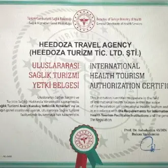 Sağlık Turizmi Yetki Belgesi